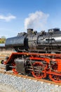 Bautzen, Saxony, Germany - 10.13.2019; historic steam locomotive Royalty Free Stock Photo