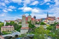 Old Town Silhouette, Bautzen, Saxony, Germany Royalty Free Stock Photo