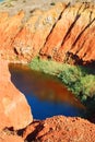 Bauxite cave pit Royalty Free Stock Photo