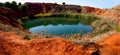 Bauxite Mine with Lake Royalty Free Stock Photo