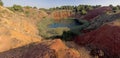 Bauxite Mine with Lake at Otranto Italy Royalty Free Stock Photo