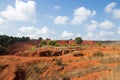 Bauxite mine landscape Royalty Free Stock Photo