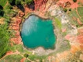 Bauxite Quarry Lake in Otranto, Italy Royalty Free Stock Photo