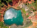 Bauxite Quarry Lake in Otranto, Italy Royalty Free Stock Photo