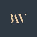 BAV abstract letter logo Royalty Free Stock Photo