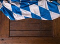 A bavaria flag oktoberfest blue and white