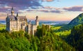 Bavaria, Germany. Fairytale Neuschwanstein Castle Bavarian Alps Royalty Free Stock Photo