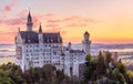 Bavaria, Germany. Neuschwanstein Castle in Bavarian Alps Royalty Free Stock Photo