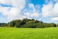 Bavaria Landscape meadow pasture and forest Royalty Free Stock Photo