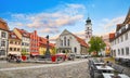 Bavaria Lindau Germany. Square old town