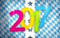 2017 bavaria munich oktoberfest background new year design Royalty Free Stock Photo