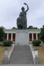 Bavaria Statue in Munich Germany in a Vertical View