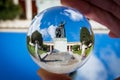 Bavaria Statue Woman Iconic Ruhmeshalle Outdoors Landmark Daytime Old Blue Sky Clouds Travel Tourist Munich Germany Europe Glass