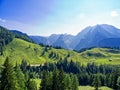 Bavarian alps landscape in summer Royalty Free Stock Photo