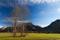 Bavarian Alps with Neuschwanstein Castle, Germany Royalty Free Stock Photo