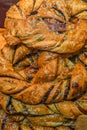 Bavarian authentic pretzels for Oktoberfest or Autumn Fest, Christmas.German, Austrian salted brezel