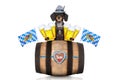 Bavarian beer barrel Royalty Free Stock Photo