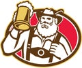 Bavarian Beer Drinker Mug Retro Royalty Free Stock Photo