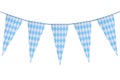 Bavarian bunting festoon Royalty Free Stock Photo