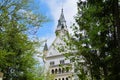 Bavarian castle Neuschwanstein in the Alps (Bavaria, Germany) Royalty Free Stock Photo