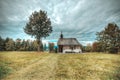 Bavarian chapel stands in front of a beautiful background