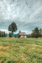 Bavarian chapel stands in front of a beautiful background