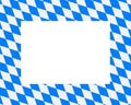 Bavarian flag as quadrat on white