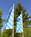 Bavarian flag banner blue white