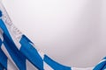 Bavarian flag for Oktoberfest with a grey background Royalty Free Stock Photo