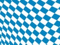 Bavarian flag pattern background. Backdrop design for Oktoberfest. Royalty Free Stock Photo