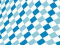 Bavarian flag pattern background. Backdrop design for Oktoberfest. Royalty Free Stock Photo