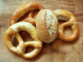 Bavarian food pretzel breakfast