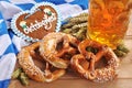 Bavarian gingerbread heart with beer