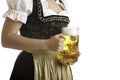 Bavarian Girl with Oktoberfest Beer Stein Royalty Free Stock Photo