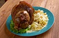 Bavarian grilled knuckel of pork Royalty Free Stock Photo