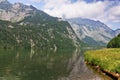 Bavarian lake Koenigsee and mountains Royalty Free Stock Photo