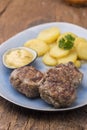 Bavarian meat balls Royalty Free Stock Photo