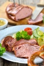 Bavarian meat loaf Royalty Free Stock Photo