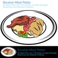 Bavarian Meat Platter Royalty Free Stock Photo