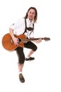 Bavarian Musician Royalty Free Stock Photo