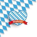 Bavarian National Colors Cover Heart