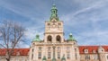 The Bavarian National Museum or Bayerisches Nationalmuseum timelapse. Germany, Munich