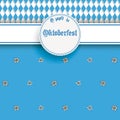 Bavarian Oktoberfest Flyer Banner Emblem Edelweiss