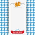 Bavarian Oktoberfest Flyer Emblem Centre Banner