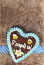 Bavarian Oktoberfest gingerbread heart