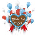 Bavarian Oktoberfest Heart Edelweiss Balloons