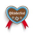 Bavarian Oktoberfest Heart Edelweiss