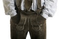 Bavarian Oktoberfest Leather Trousers (Lederhose) Royalty Free Stock Photo