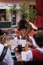 Bavarian open air concert Royalty Free Stock Photo