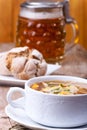 Bavarian pancake soup Royalty Free Stock Photo